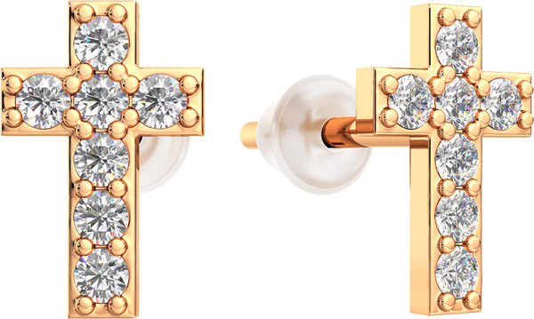 Изображение товара Серьги из розового золота ZORKA 310467S.9K.R (с фианитами)