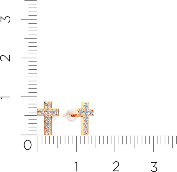 Изображение товара Серьги из розового золота ZORKA 310467S.9K.R (с фианитами)