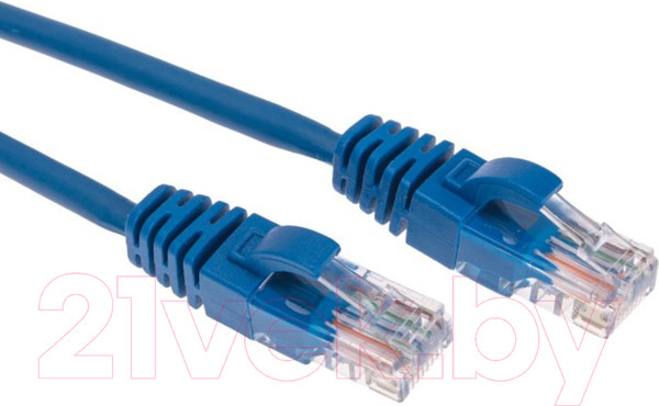 Изображение товара Кабель Rexant U/UTP CAT 6 RJ45-RJ45 26AWG LSZH / 02-0294-1 (1м,синий)