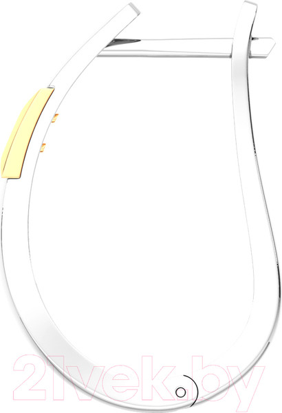 Изображение товара Серьги из серебра ZORKA 0300107.G14K (с золотой вставкой)