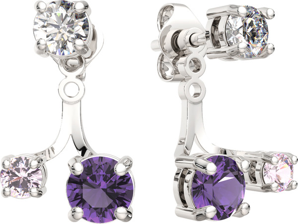 Изображение товара Серьги из серебра ZORKA 0310555 (с фианитами)