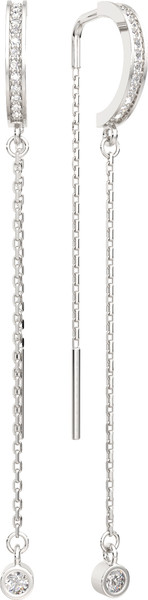 Изображение товара Серьги из серебра ZORKA 03101100 (с фианитами)