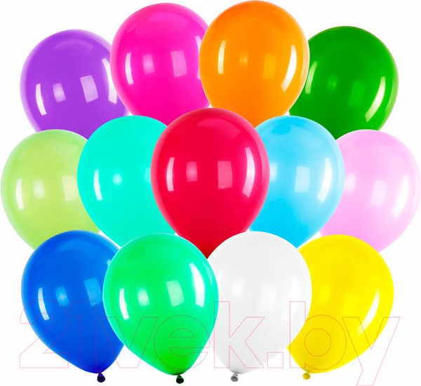 Изображение товара Набор воздушных шаров Brauberg Kids. Яркие цвета / 591874 (100шт)
