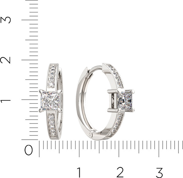 Изображение товара Серьги из серебра ZORKA 03101272 (с фианитами)