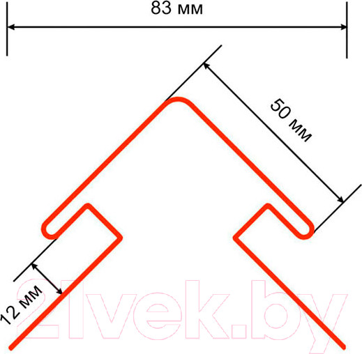 Изображение товара Угол для сайдинга Технониколь Оптима наружный 50 / 4523466 (3м, жасмин)