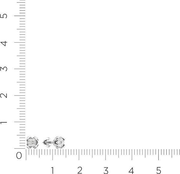 Изображение товара Серьги из белого золота ZORKA 3D00326.14K.W (с бриллиантами)