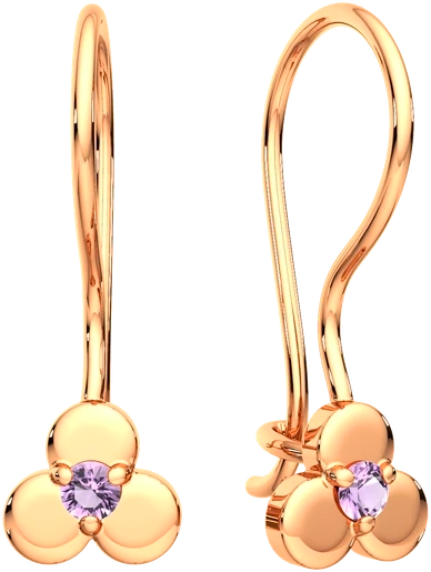 Изображение товара Серьги из розового золота ZORKA 3101623.14K.R (с фианитами)