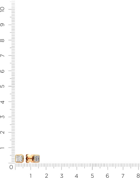 Изображение товара Серьги из розового золота ZORKA 310728.9K.R (с фианитами)