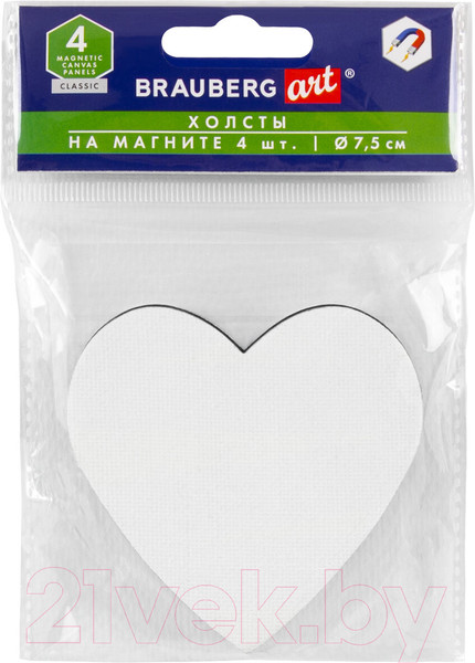 Изображение товара Набор холстов для рисования Brauberg Art Classic. Сердца / 192334 (4шт)