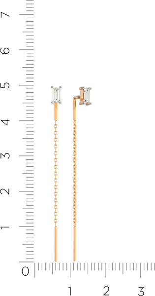 Изображение товара Серьги из розового золота ZORKA 310959.14K.R.ZZ (с фианитами)