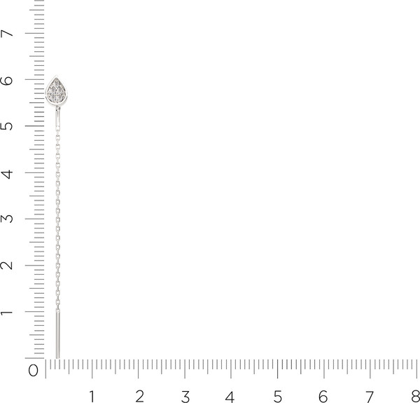 Изображение товара Серьги из серебра ZORKA 0310930 (с фианитами)