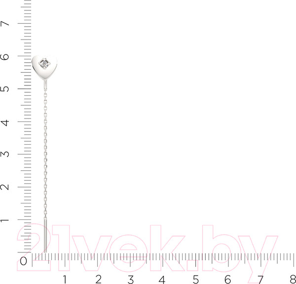Изображение товара Серьги из серебра ZORKA 0310906 (с фианитами)