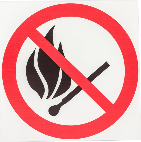 Изображение товара Информационная табличка Rexant Запрещается пользоваться открытым огнем и курить 56-0056-2