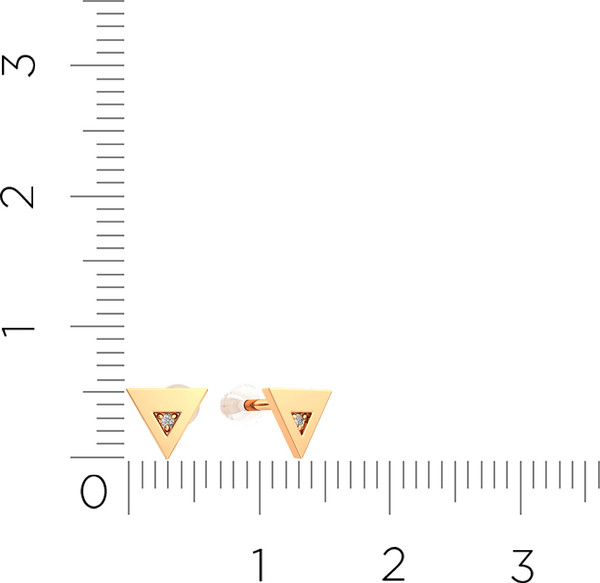 Изображение товара Серьги из розового золота ZORKA 310480S.9K.R (с фианитами)