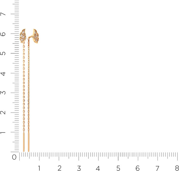 Изображение товара Серьги из розового золота ZORKA 310490.9K.R (с фианитами)