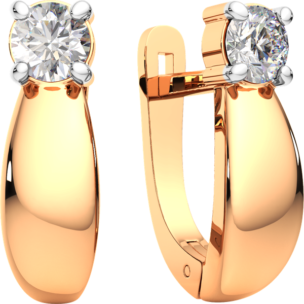 Изображение товара Серьги из розового золота ZORKA 3101480.14K.R (с фианитами)