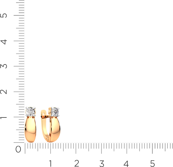 Изображение товара Серьги из розового золота ZORKA 3101480.14K.R (с фианитами)