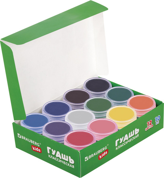 Изображение товара Гуашь Brauberg Kids New / 192368 (12цв)