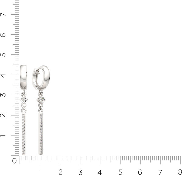 Изображение товара Серьги из серебра ZORKA 0310762.ZZ (с фианитами)