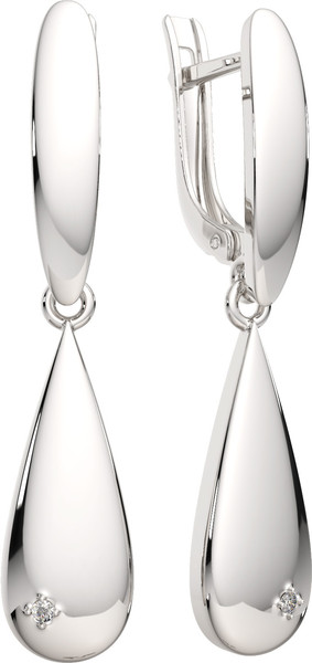 Изображение товара Серьги из серебра ZORKA 03D0081.ZZ (с бриллиантами)