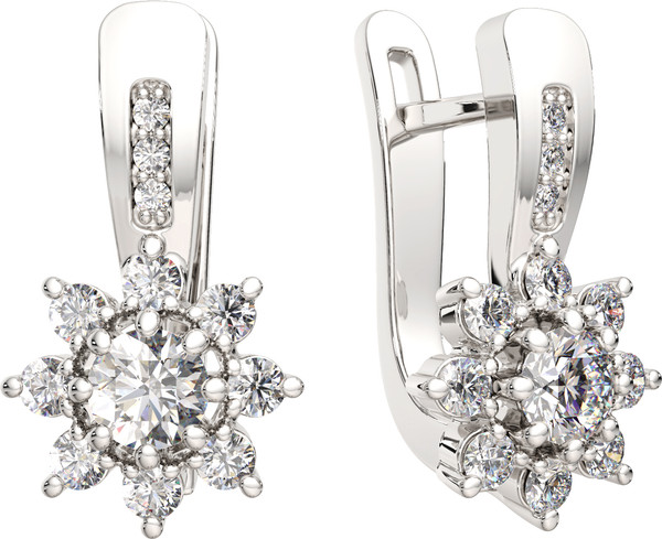 Изображение товара Серьги из серебра ZORKA 0310983.ZZ (с фианитами)