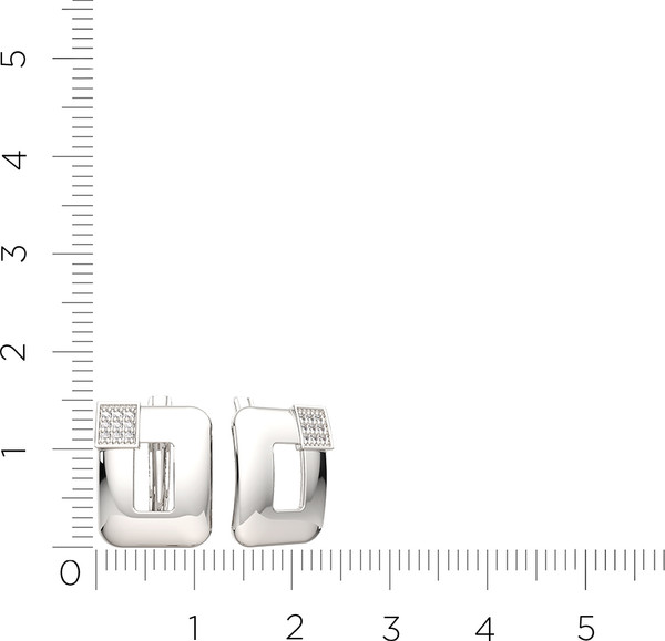 Изображение товара Серьги из серебра ZORKA 03101019 (с фианитами)