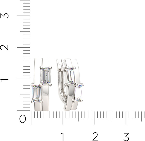 Изображение товара Серьги из серебра ZORKA 03101244 (с фианитами)