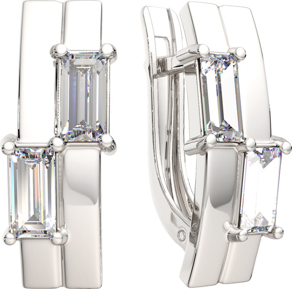 Изображение товара Серьги из серебра ZORKA 03101244 (с фианитами)