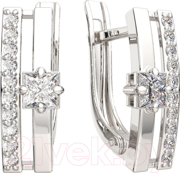 Изображение товара Серьги из серебра ZORKA 03101256 (с фианитами)
