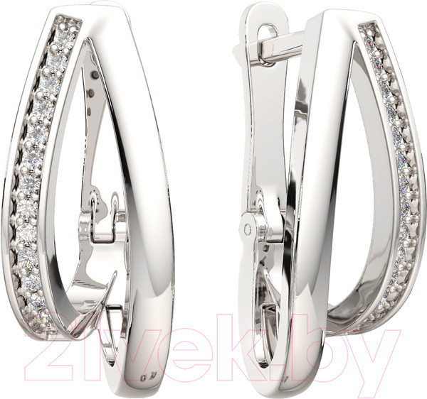 Изображение товара Серьги из серебра ZORKA 03101033.ZZ (с фианитами)