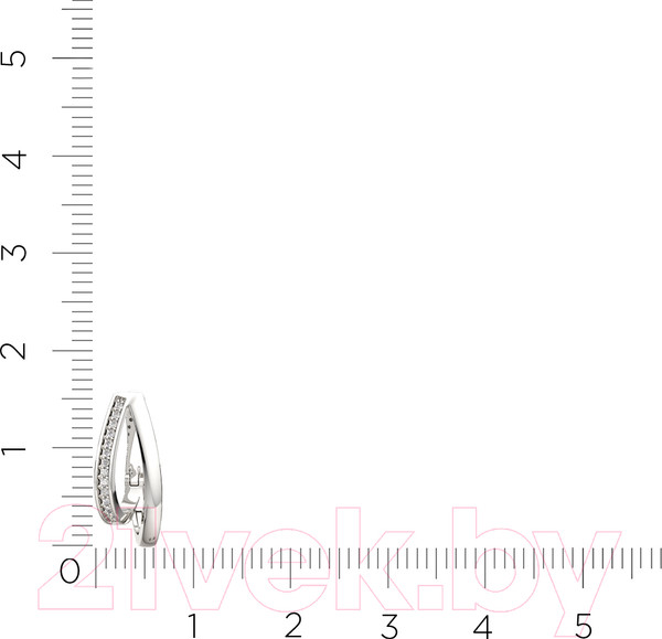 Изображение товара Серьги из серебра ZORKA 03101033.ZZ (с фианитами)