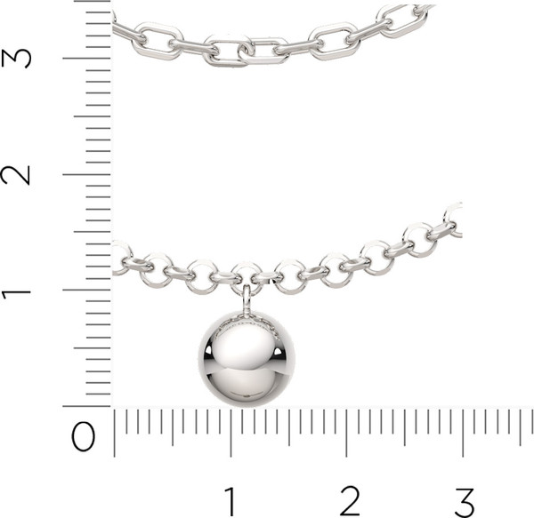 Изображение товара Колье из серебра ZORKA 0540069 (45см)