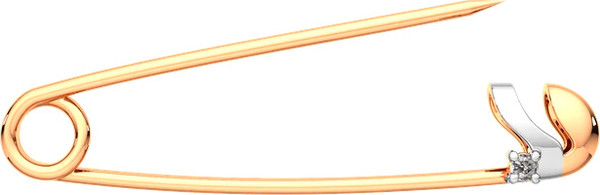 Изображение товара Брошь из розового золота ZORKA 9D0005-9K (с бриллиантом)