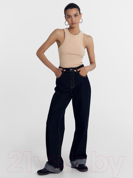 Изображение товара Майка Mark Formelle 112939 (р.164/170-100-106, кофе с молоком/декор)