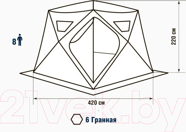 Изображение товара Палатка Higashi Camo Yurta Pro / 01389