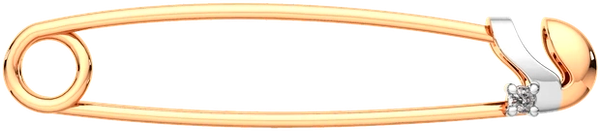 Изображение товара Брошь из розового золота ZORKA 9D0005.14K.R (с бриллиантом)