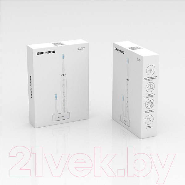 Изображение товара Звуковая зубная щетка Redmond TB4601 (белый)