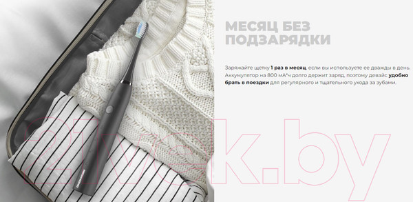 Изображение товара Звуковая зубная щетка Redmond TB4601 (серый)
