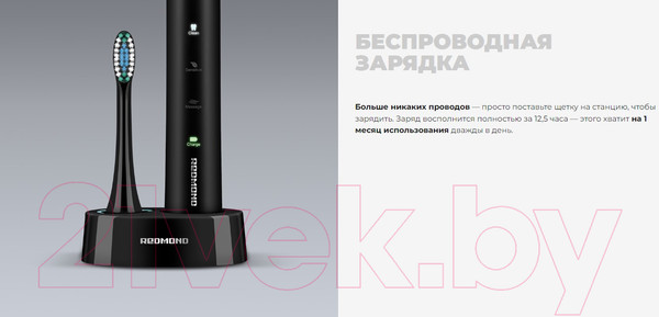 Изображение товара Звуковая зубная щетка Redmond TB4601 (черный)
