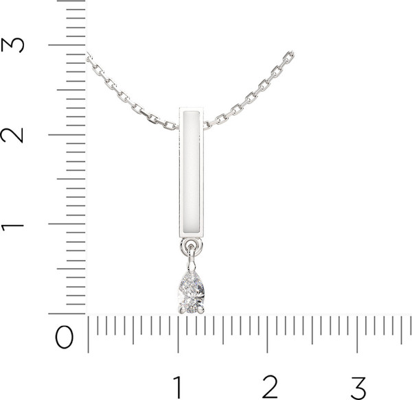 Изображение товара Колье из серебра ZORKA 05501304 (45см, с фианитами)