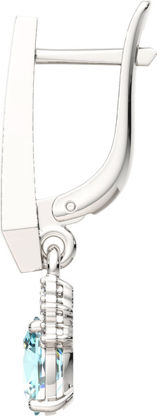 Изображение товара Серьги из серебра ZORKA 0310365 (с наноситалами и фианитами)