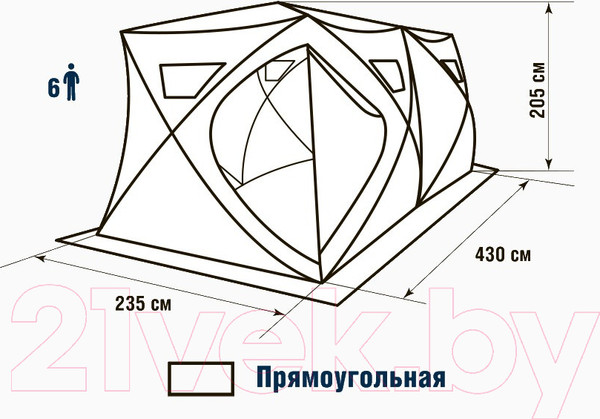 Изображение товара Палатка Higashi Double Camo Pyramid Hot DC / 05204