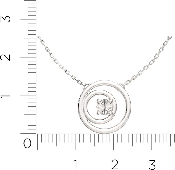 Изображение товара Колье из серебра ZORKA 05D0106.ZZ (45см, с бриллиантом)