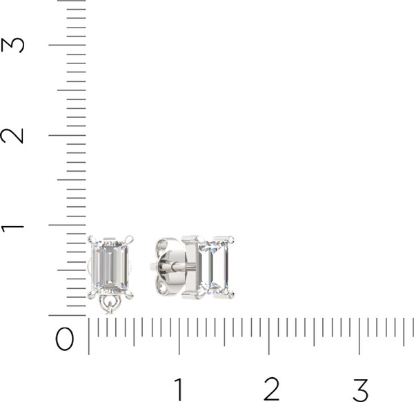 Изображение товара Серьги из серебра ZORKA 03101259.ZZ (с фианитами)