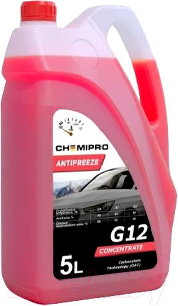 Изображение товара Антифриз Chemipro G12! Концентрат OAT / CH145 (5л, красный)