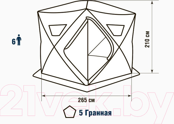 Изображение товара Палатка Higashi Penta Pro DC / 01394