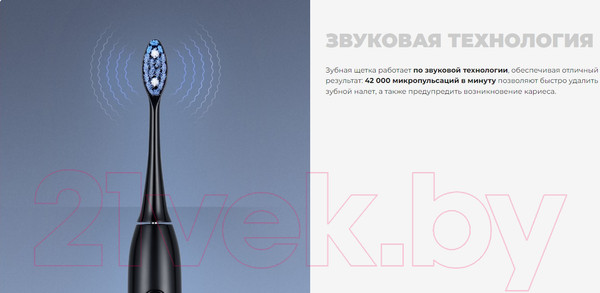 Изображение товара Звуковая зубная щетка Redmond TB4602 (черный)