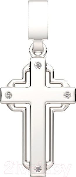 Изображение товара Крестик из серебра ZORKA 0440356.ZZ.REL (с фианитами)
