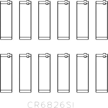 Изображение товара Комплект вкладышей двигателя King Auto CR6826SI 0.50