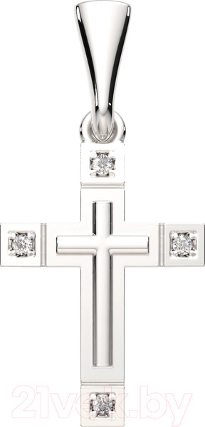 Изображение товара Крестик из серебра ZORKA 0440318.ZZ.REL (с фианитом)